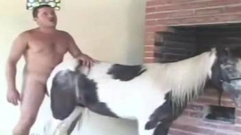 Sexy pony is getting nicely fucked in the ass by real farmer