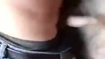 Guy can't quit pounding that hot swine snatch