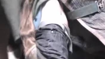 Aroused dude has his butt pounded by a well-endowed stud