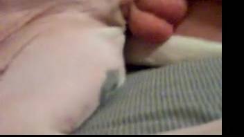 Bareback side-fucking an ultra-obedient slut