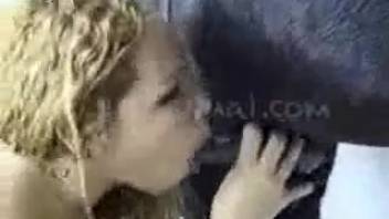 Blonde bestiality lover receives a steamy equine dick