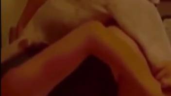 Intimate animal sex frenzy with a trashy novice