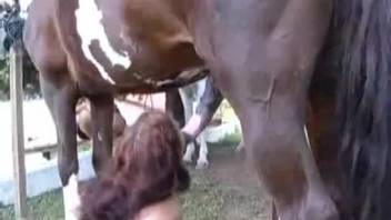 Ginger-haired vixen adores massive shaft and bangs as well