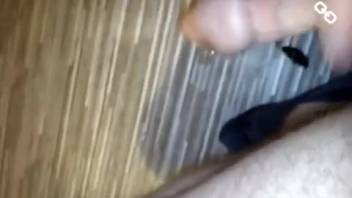 Aroused guy flaunts masturbating in bestiality clips
