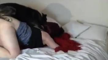 Fair-skinned ginger gets fucked by a hot pup