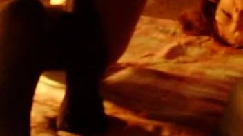 Incredible adult film featuring a whore receiving a canine penis