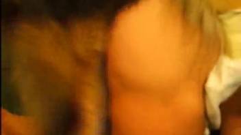 Spouse thrusts our pet's crimson dick into my pussy
