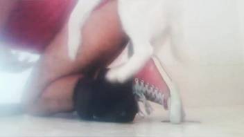 Young guy with a huge dick screwing that man's butt hole