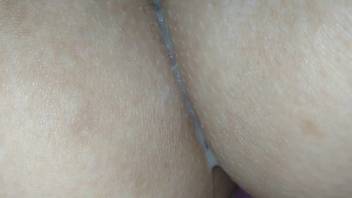 Hot pussy being stuffed with warm animal cum