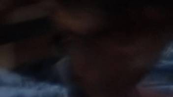 Guy masturbating his erect cock in front of a hot bitch