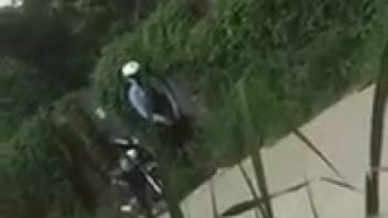 Excited beastiality enthusiast secretly recorded screwing a creature