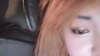 Horny woman gets creampied by the dog after attempting intercourse with it