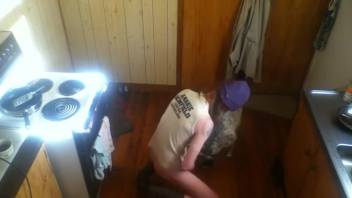 Amateur homosexual bestiality video of a guy screwing his own dog